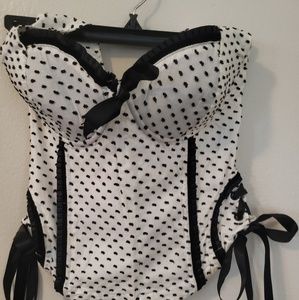 Halter corset-style top